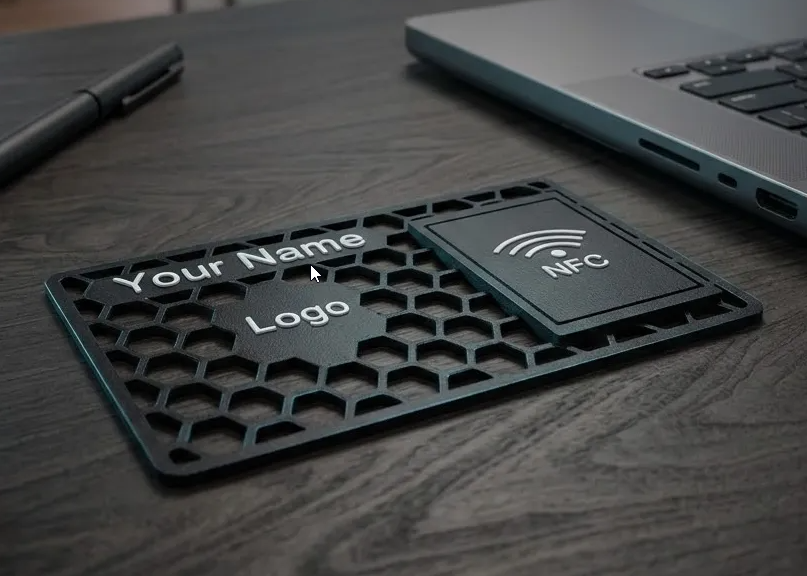 Business card 3D con chip NFC