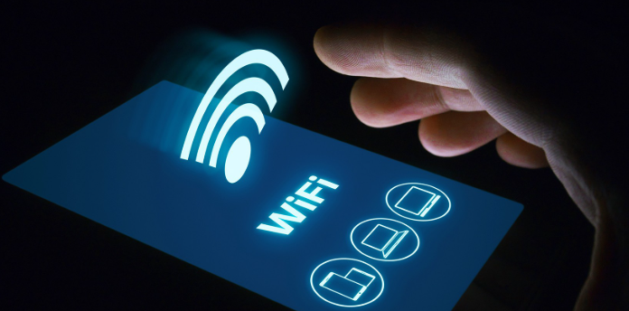 Espositore NFC per la connessione Wi-Fi
